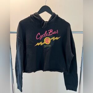 CycleBar Record Cropped Hoodie